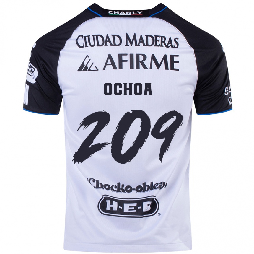 Femme Football Maillot José Ochoa #209 Noir Bleu Tenues Domicile 2024/25