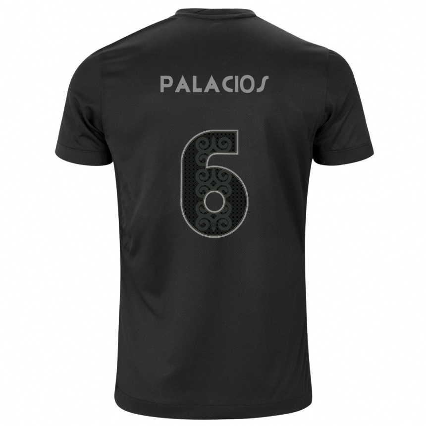 Femme Football Maillot Diego Palacios #6 Noir Tenues Extérieur 2024/25