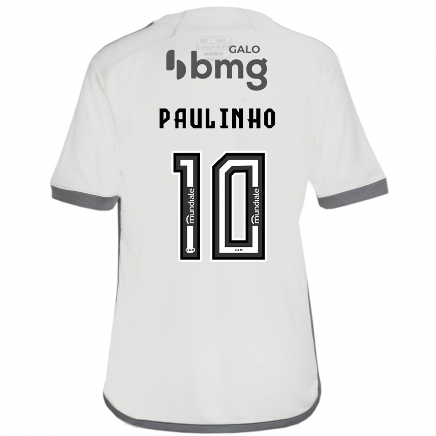 Femme Football Maillot Paulinho #10 Blanc Cassé Tenues Extérieur 2024/25