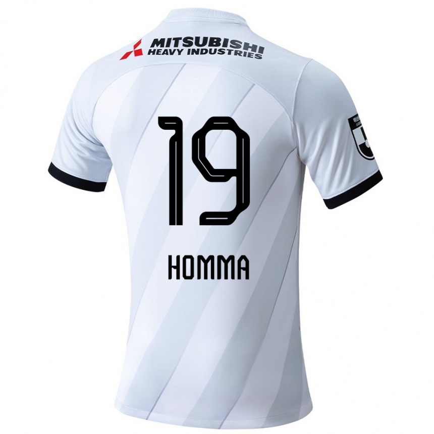 Femme Football Maillot Shion Homma #19 Blanc Gris Tenues Extérieur 2024/25