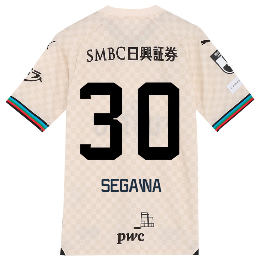 Femme Football Maillot Yusuke Segawa #30 Blanc Gris Tenues Extérieur 2024/25