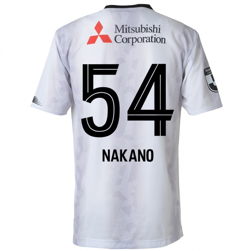 Femme Football Maillot Yui Nakano #54 Blanc Noir Tenues Extérieur 2024/25