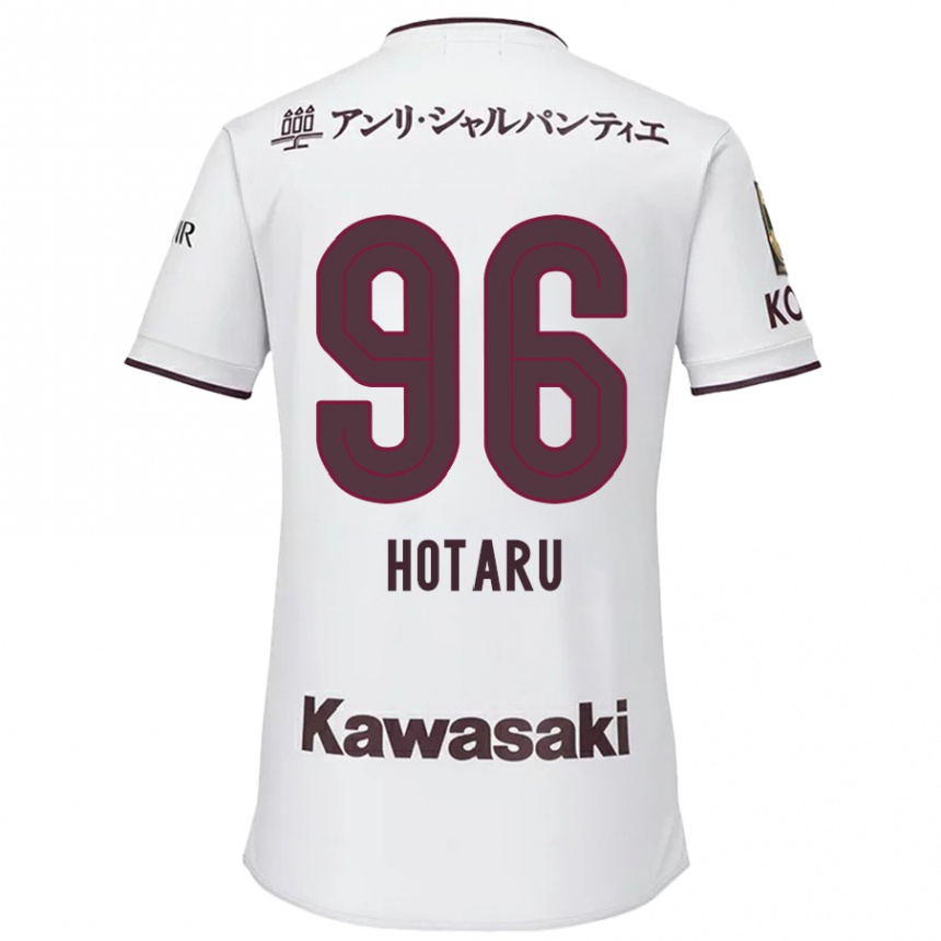 Femme Football Maillot Hotaru Yamaguchi #96 Blanc Rouge Tenues Extérieur 2024/25