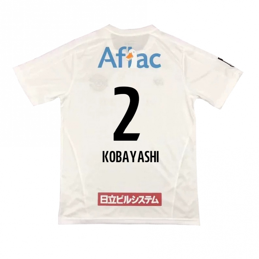 Femme Football Maillot Kensei Kobayashi #2 Blanc Noir Tenues Extérieur 2024/25