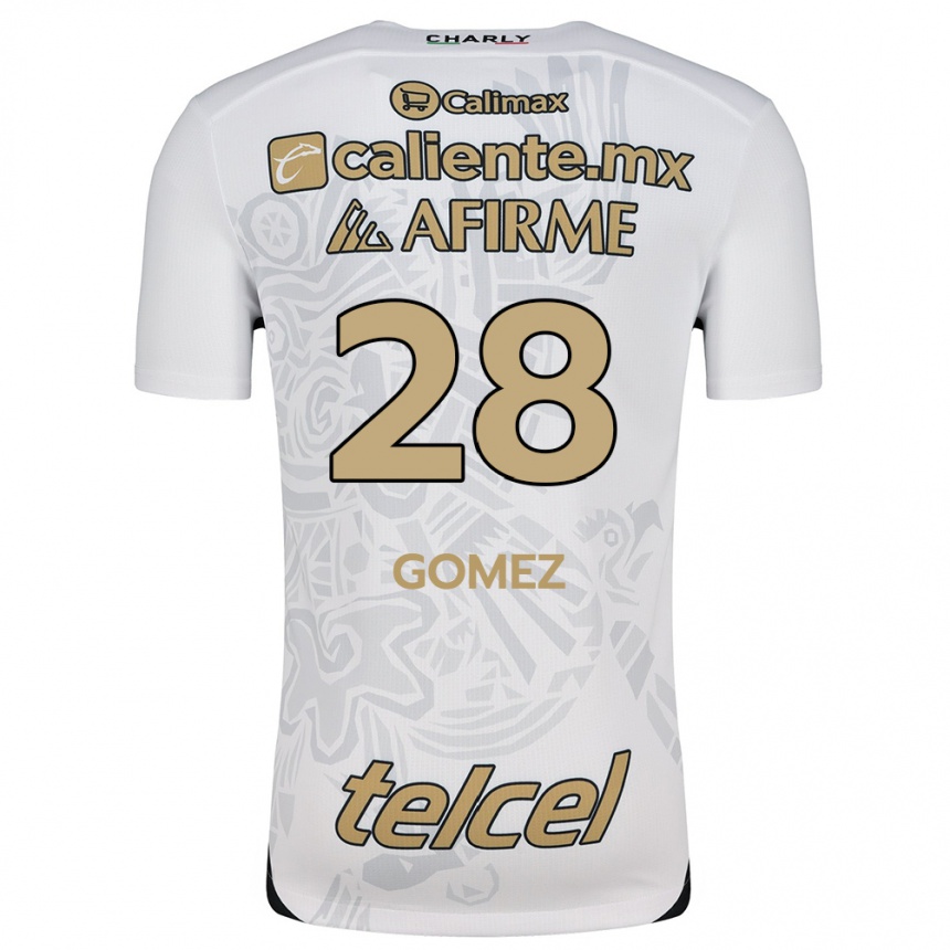 Femme Football Maillot Alejandro Gómez #28 Blanc Noir Tenues Extérieur 2024/25