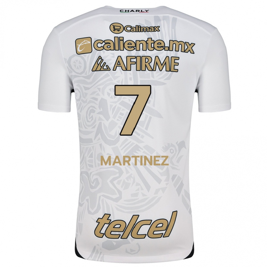 Femme Football Maillot Alejandro Martínez #7 Blanc Noir Tenues Extérieur 2024/25