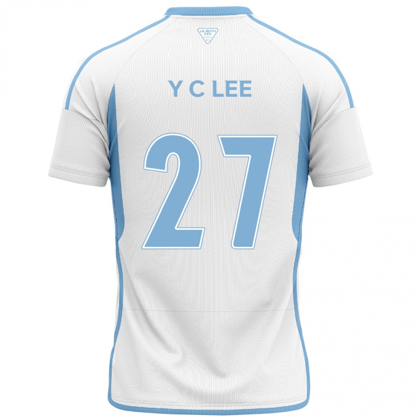 Femme Football Maillot Chung-Yong Lee #27 Blanc Bleu Tenues Extérieur 2024/25