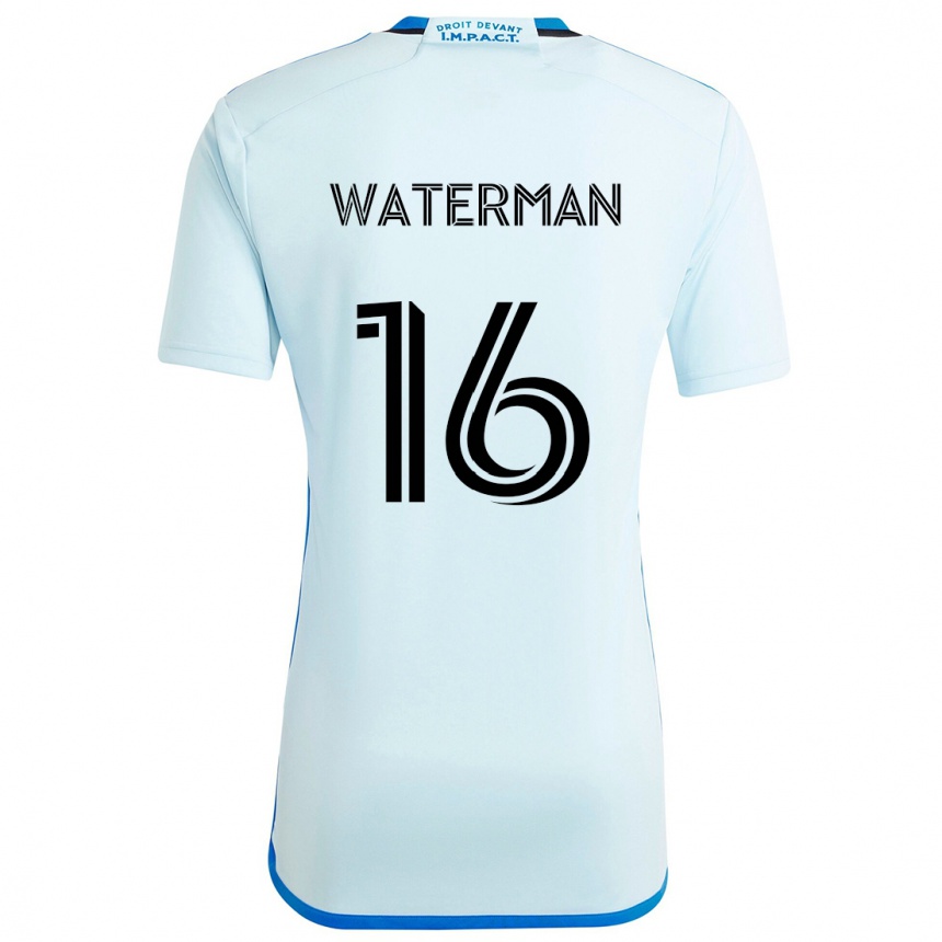 Femme Football Maillot Joel Waterman #16 Glace Bleue Tenues Extérieur 2024/25