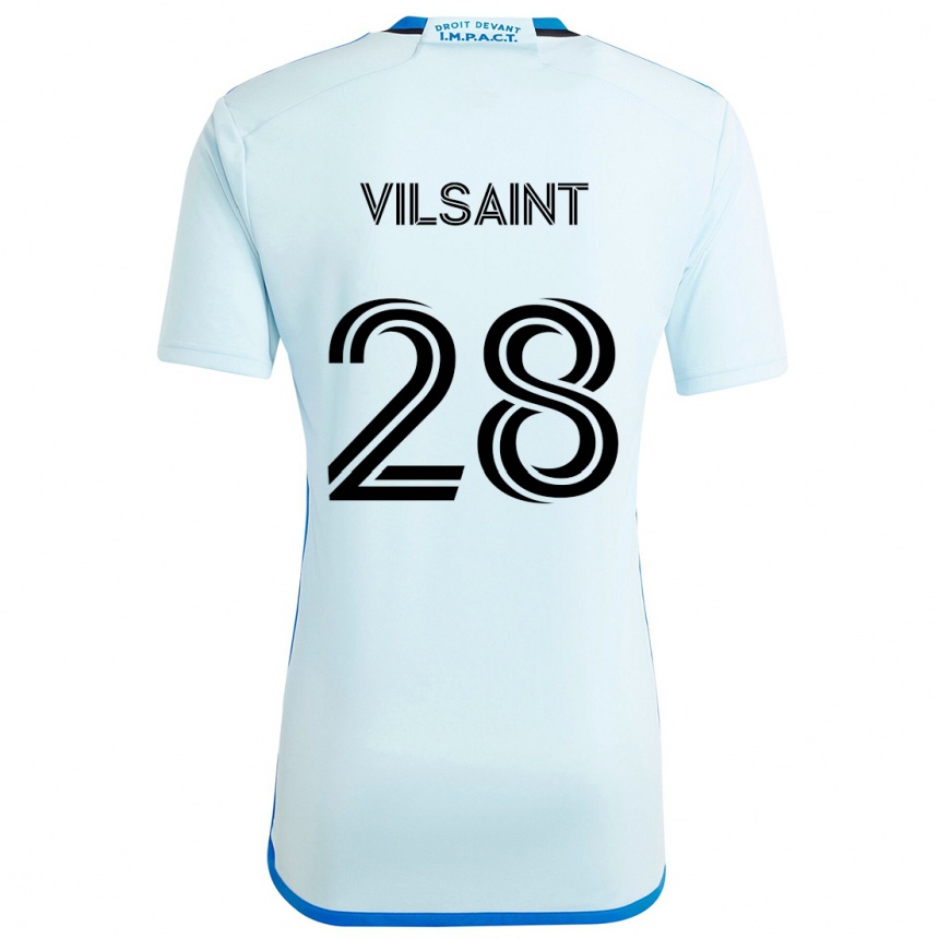 Femme Football Maillot Jules-Anthony Vilsaint #28 Glace Bleue Tenues Extérieur 2024/25