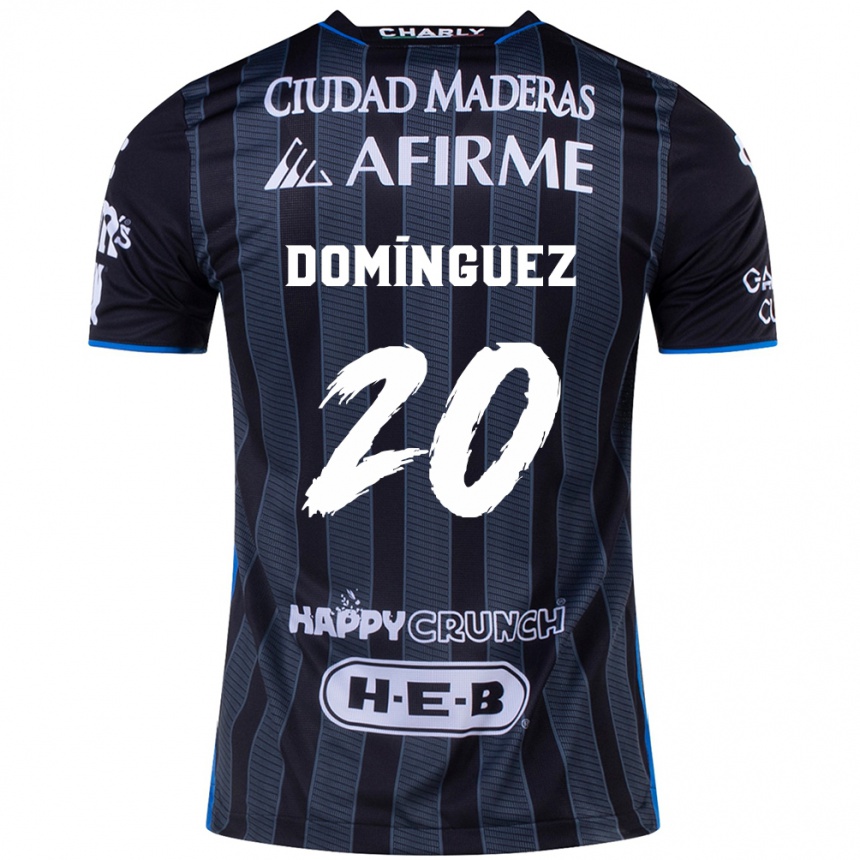 Femme Football Maillot Misael Domínguez #20 Blanc Noir Tenues Extérieur 2024/25