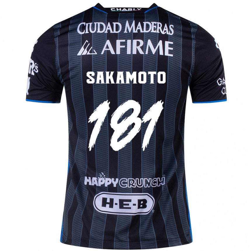 Femme Football Maillot Stellan Sakamoto #181 Blanc Noir Tenues Extérieur 2024/25