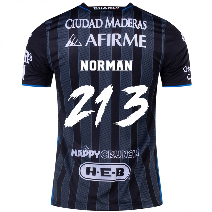 Femme Football Maillot Humberto Norman #213 Blanc Noir Tenues Extérieur 2024/25