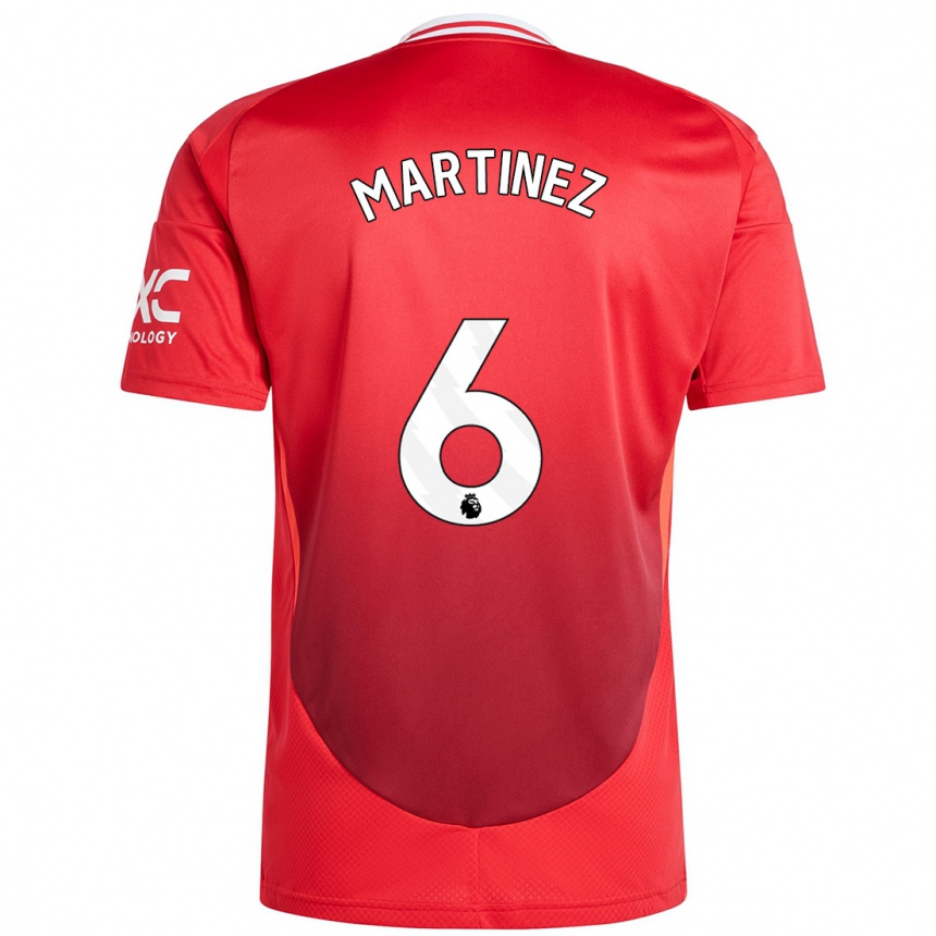 Enfant Football Maillot Lisandro Martinez #6 Rouge Vif Tenues Domicile 2024/25