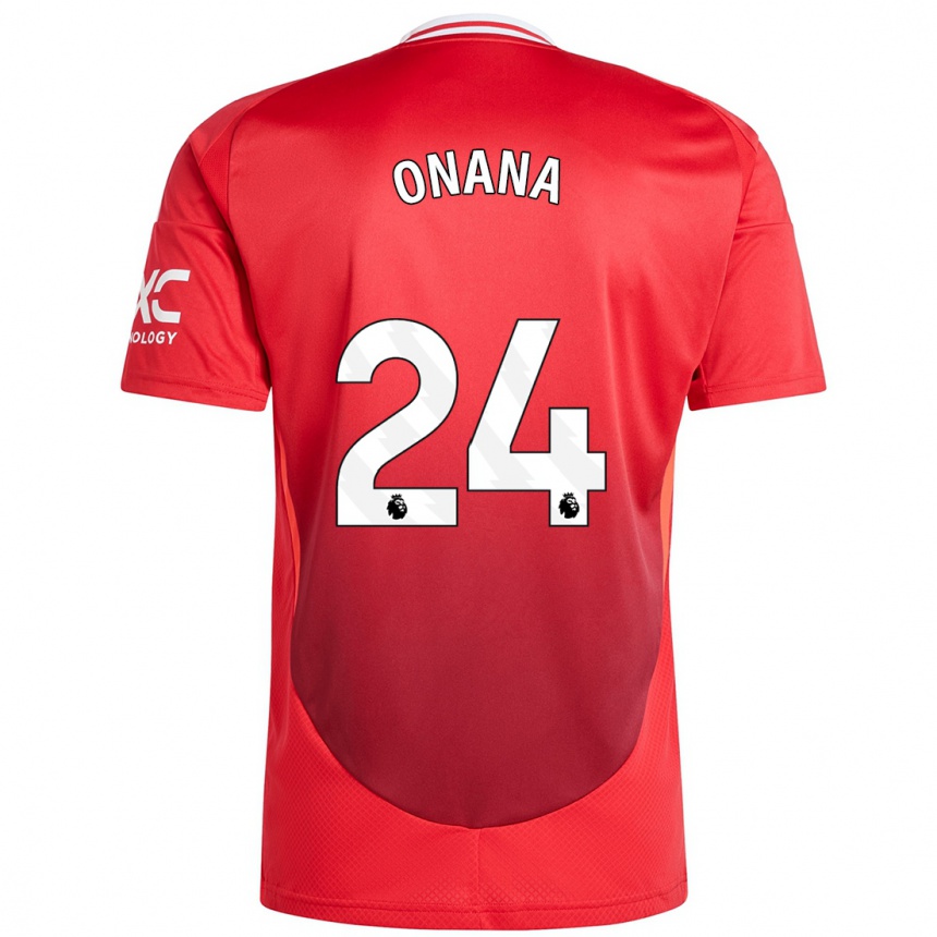 Enfant Football Maillot Andre Onana #24 Rouge Vif Tenues Domicile 2024/25