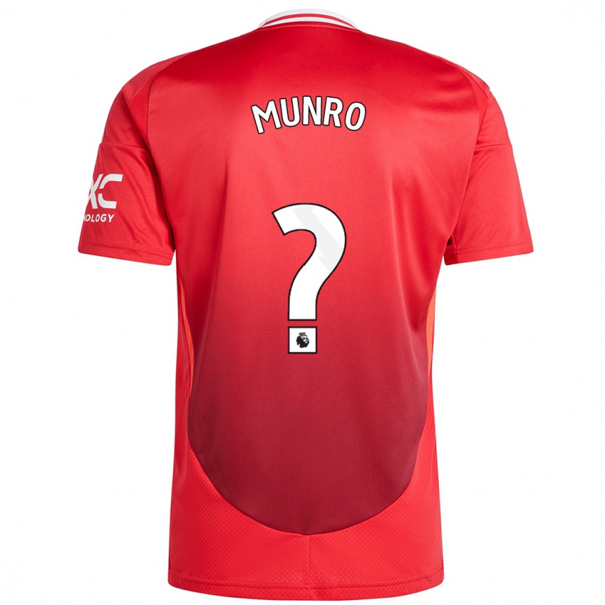 Enfant Football Maillot Reece Munro #0 Rouge Vif Tenues Domicile 2024/25