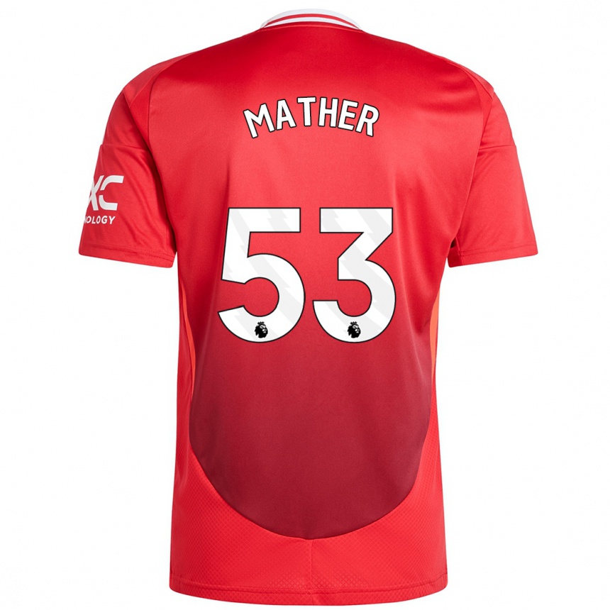 Enfant Football Maillot Sam Mather #53 Rouge Vif Tenues Domicile 2024/25