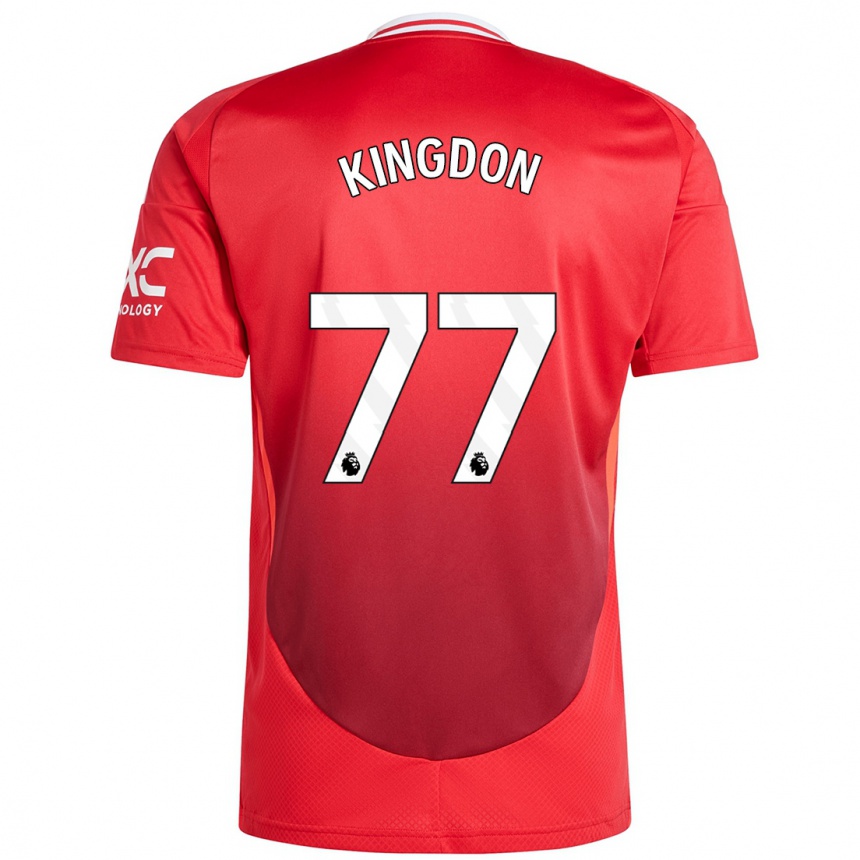 Enfant Football Maillot Jack Kingdon #77 Rouge Vif Tenues Domicile 2024/25