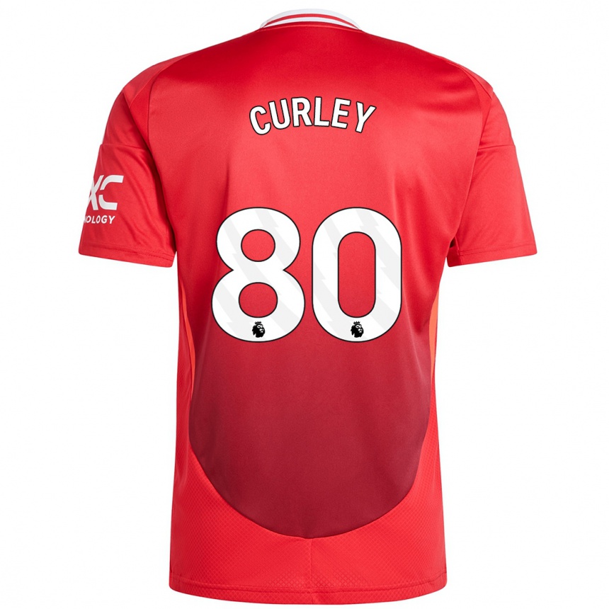 Enfant Football Maillot Ruben Curley #80 Rouge Vif Tenues Domicile 2024/25