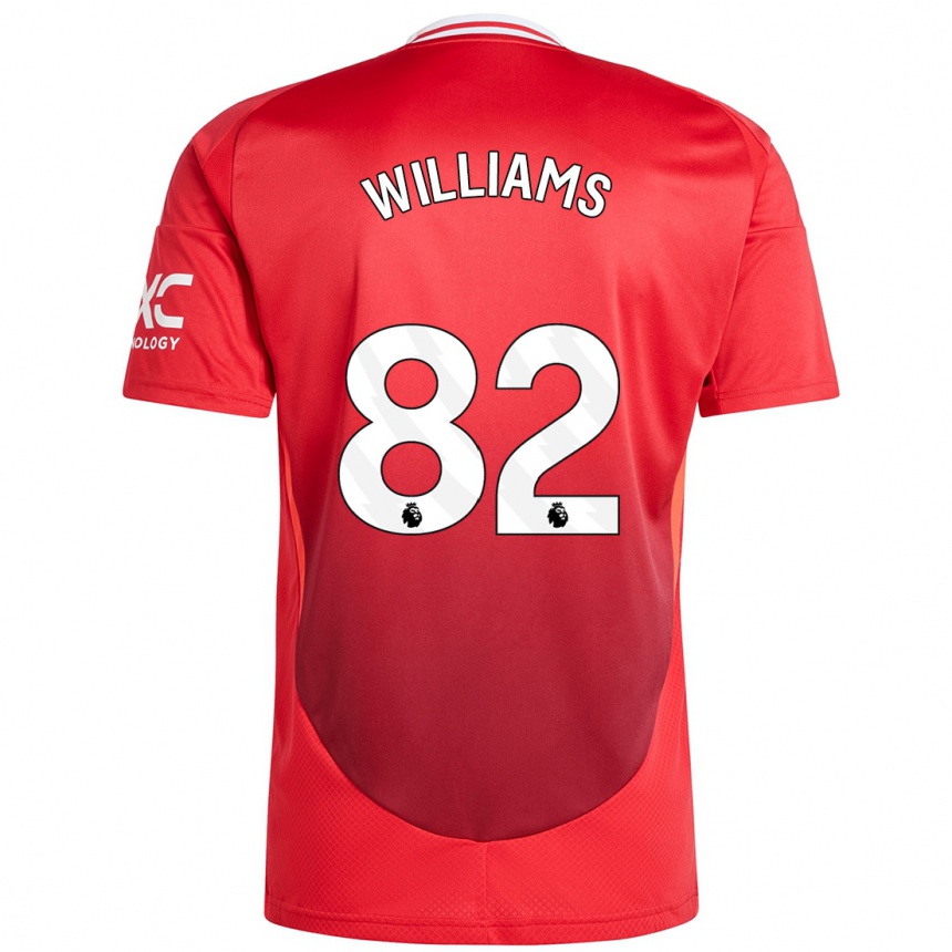 Enfant Football Maillot Ethan Williams #82 Rouge Vif Tenues Domicile 2024/25