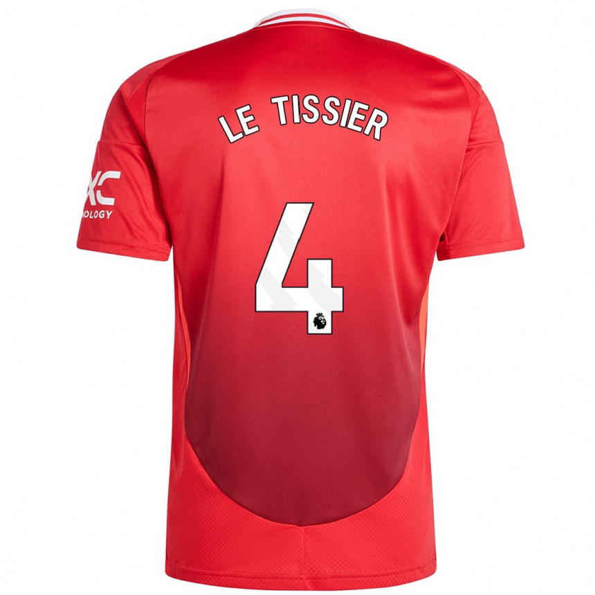 Enfant Football Maillot Maya Le Tissier #4 Rouge Vif Tenues Domicile 2024/25