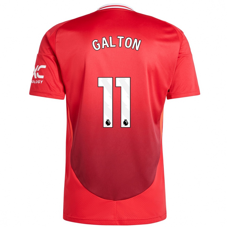 Enfant Football Maillot Leah Galton #11 Rouge Vif Tenues Domicile 2024/25