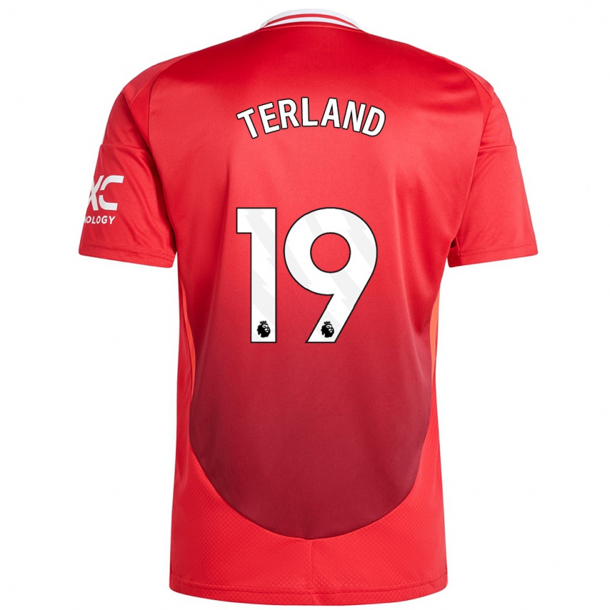 Enfant Football Maillot Elisabeth Terland #19 Rouge Vif Tenues Domicile 2024/25