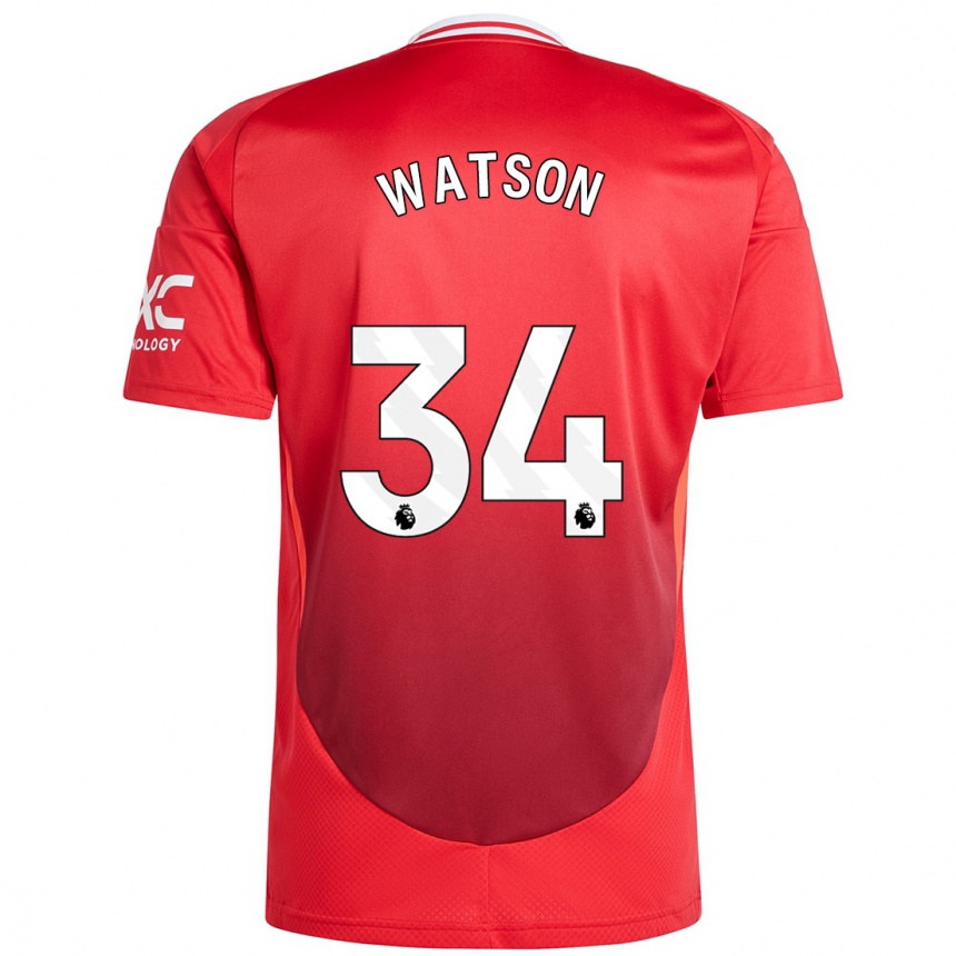 Enfant Football Maillot Emma Watson #34 Rouge Vif Tenues Domicile 2024/25