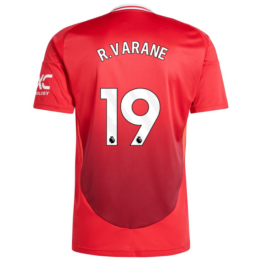 Enfant Football Maillot Raphael Varane #19 Rouge Vif Tenues Domicile 2024/25