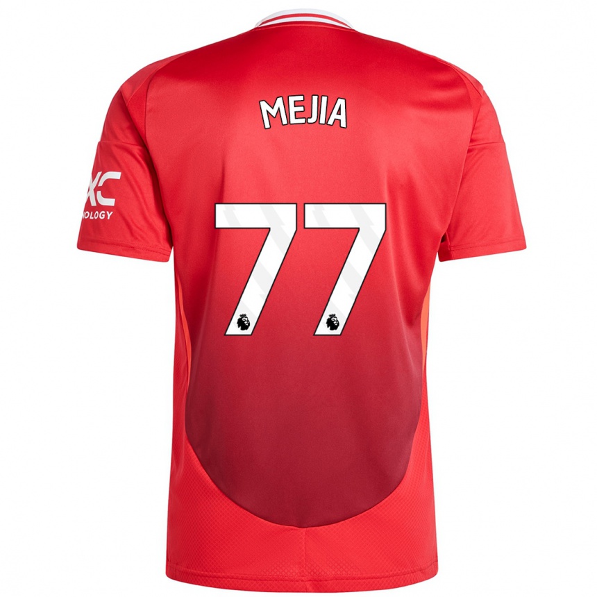 Enfant Football Maillot Mateo Mejia #77 Rouge Vif Tenues Domicile 2024/25