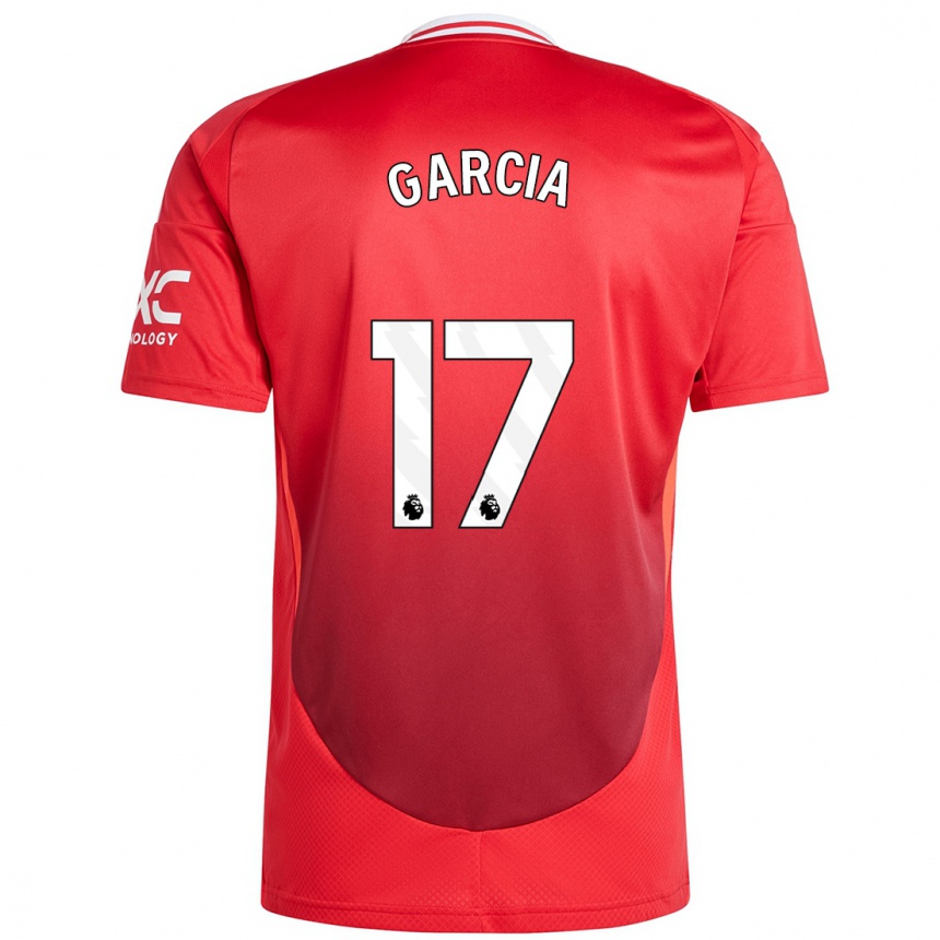 Enfant Football Maillot Lucia Garcia #17 Rouge Vif Tenues Domicile 2024/25