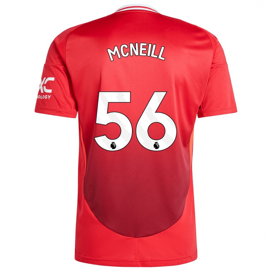 Enfant Football Maillot Charlie Mcneill #56 Rouge Vif Tenues Domicile 2024/25