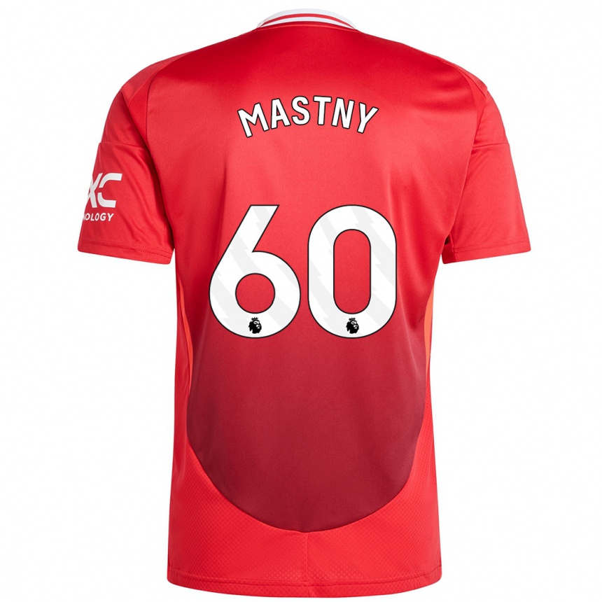 Enfant Football Maillot Ondrej Mastny #60 Rouge Vif Tenues Domicile 2024/25