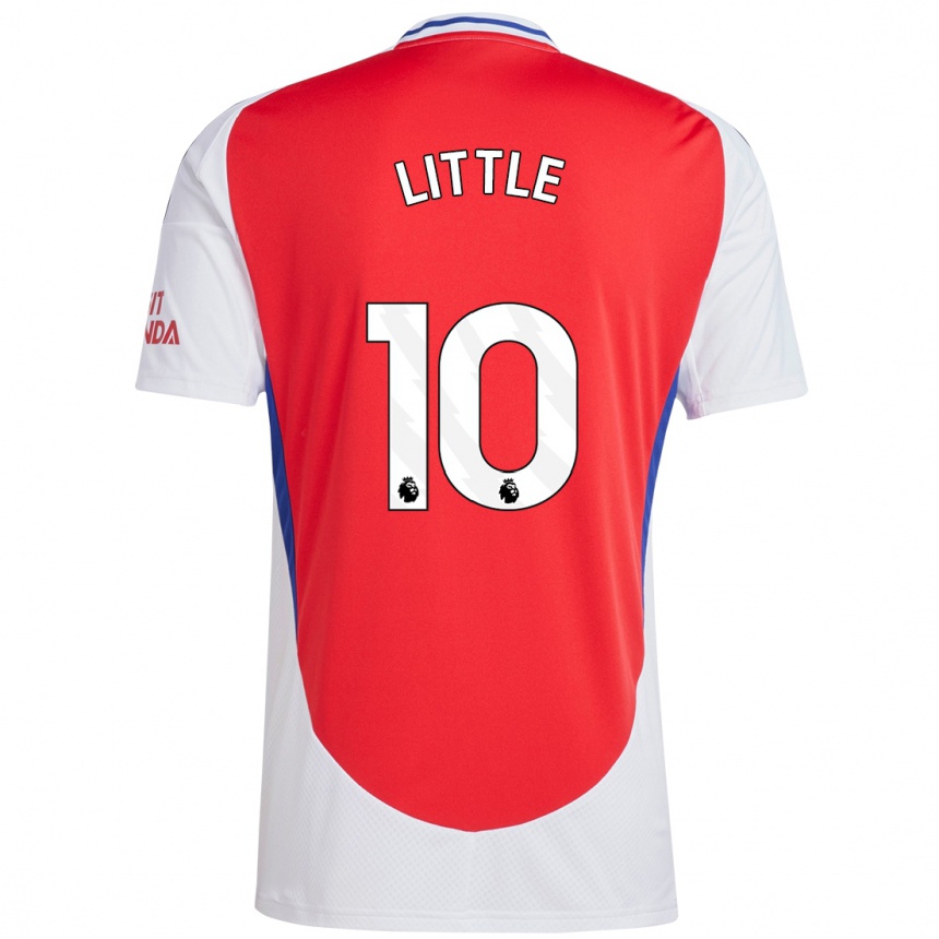 Enfant Football Maillot Kim Little #10 Rouge Blanc Tenues Domicile 2024/25