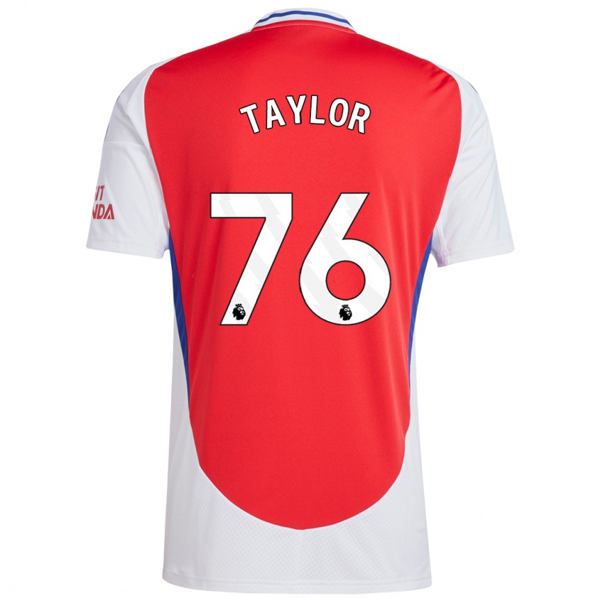 Enfant Football Maillot Kido Taylor Hart #76 Rouge Blanc Tenues Domicile 2024/25