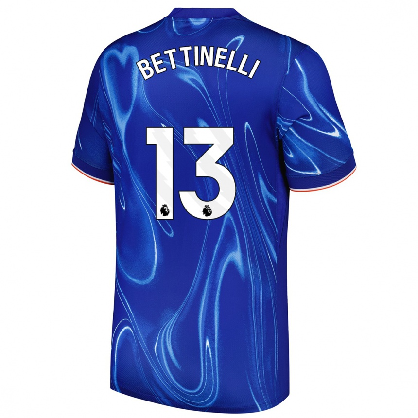 Enfant Football Maillot Marcus Bettinelli #13 Bleu Blanc Tenues Domicile 2024/25