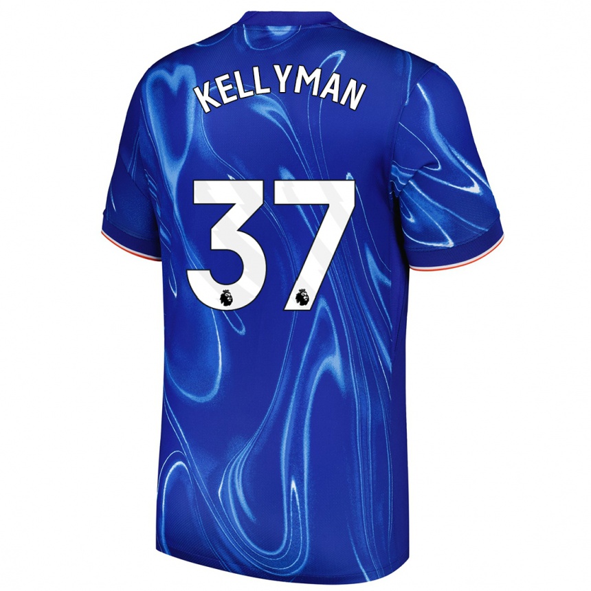 Enfant Football Maillot Omari Kellyman #37 Bleu Blanc Tenues Domicile 2024/25