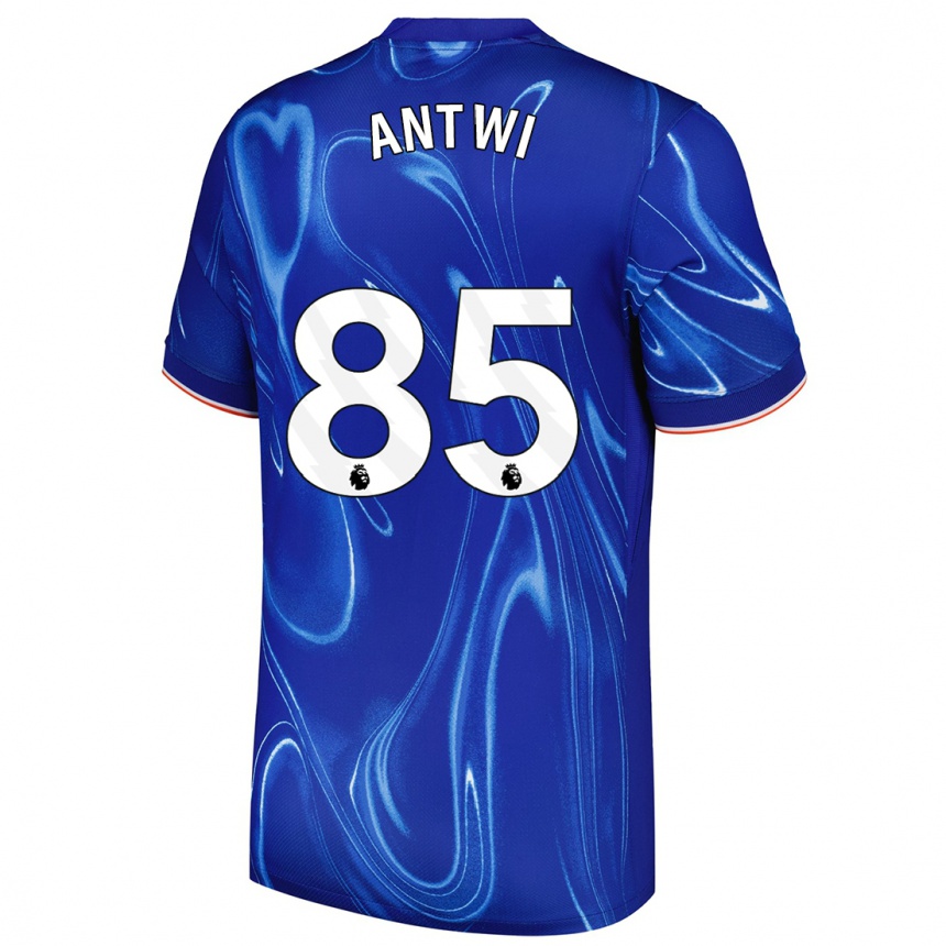 Enfant Football Maillot Genesis Antwi #85 Bleu Blanc Tenues Domicile 2024/25