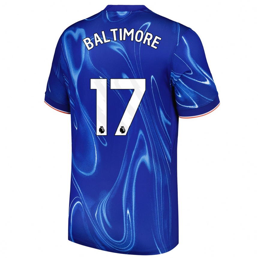 Enfant Football Maillot Sandy Baltimore #17 Bleu Blanc Tenues Domicile 2024/25