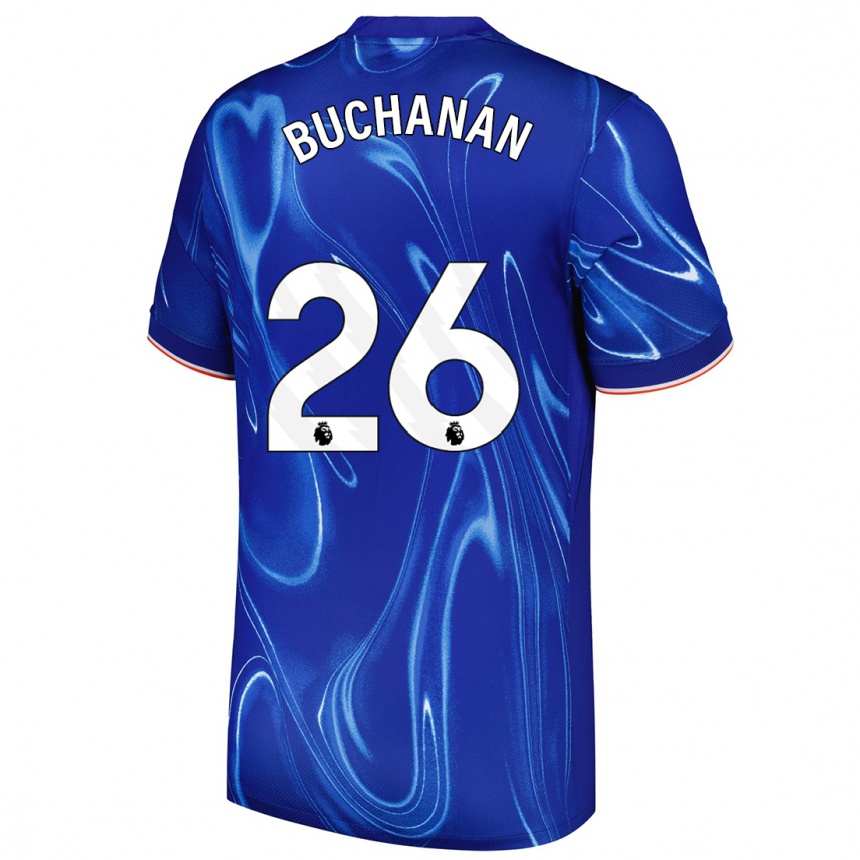 Enfant Football Maillot Kadeisha Buchanan #26 Bleu Blanc Tenues Domicile 2024/25