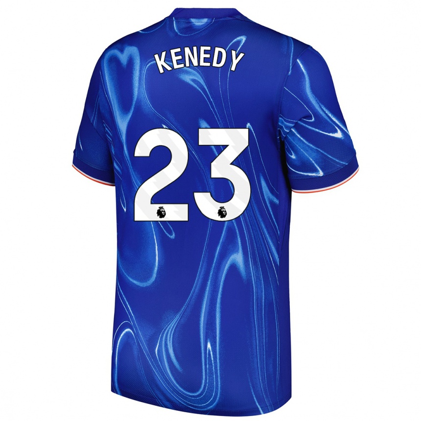 Enfant Football Maillot Robert Kenedy #23 Bleu Blanc Tenues Domicile 2024/25