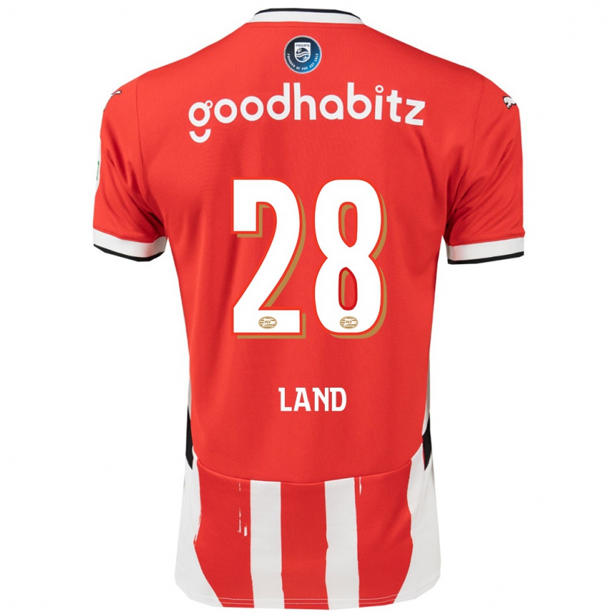 Enfant Football Maillot Tygo Land #28 Rouge Blanc Tenues Domicile 2024/25