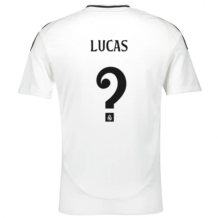 Enfant Football Maillot Nestor Lucas #0 Blanc Tenues Domicile 2024/25