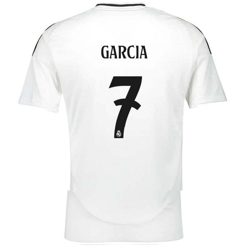 Enfant Football Maillot Gonzalo Garcia #7 Blanc Tenues Domicile 2024/25