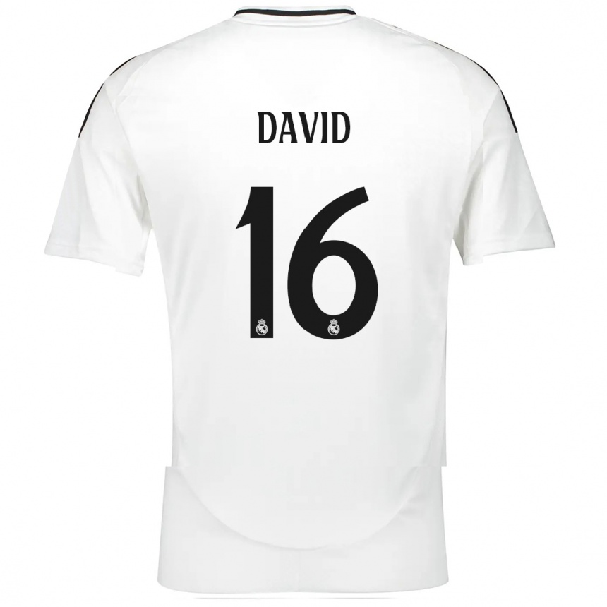 Enfant Football Maillot Antonio David #16 Blanc Tenues Domicile 2024/25