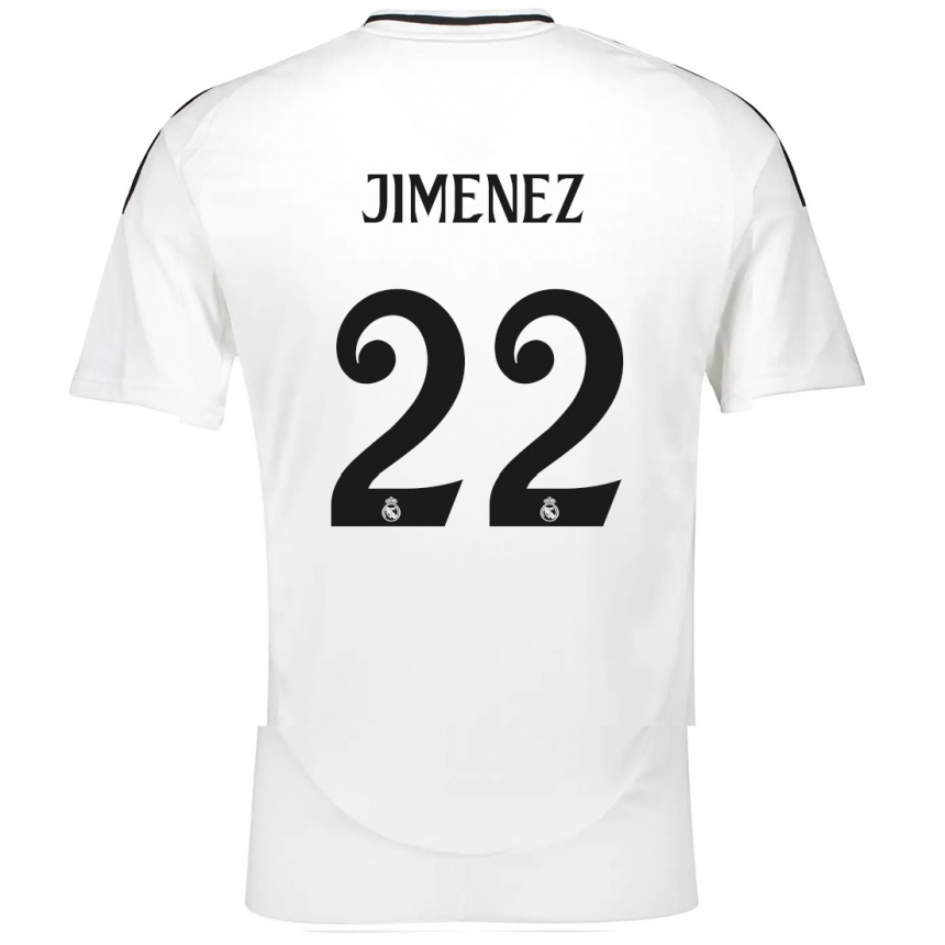 Enfant Football Maillot David Jimenez #22 Blanc Tenues Domicile 2024/25