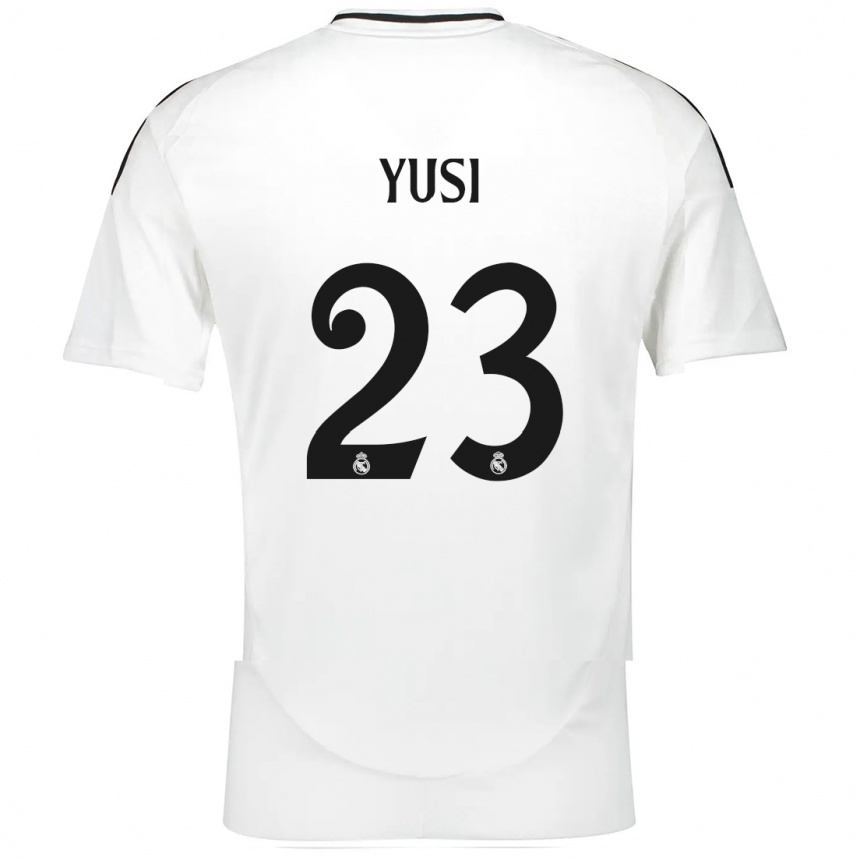 Enfant Football Maillot Yusi #23 Blanc Tenues Domicile 2024/25