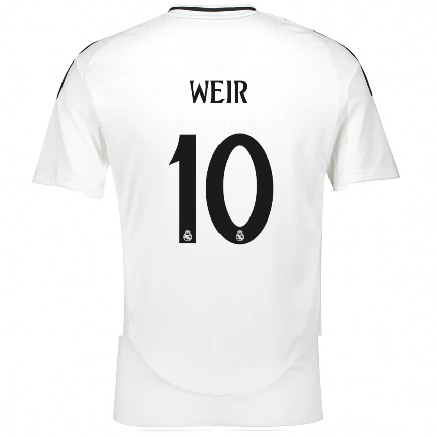 Enfant Football Maillot Caroline Weir #10 Blanc Tenues Domicile 2024/25