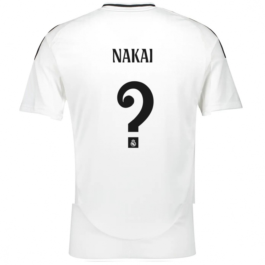 Enfant Football Maillot Takuhiro Nakai #0 Blanc Tenues Domicile 2024/25