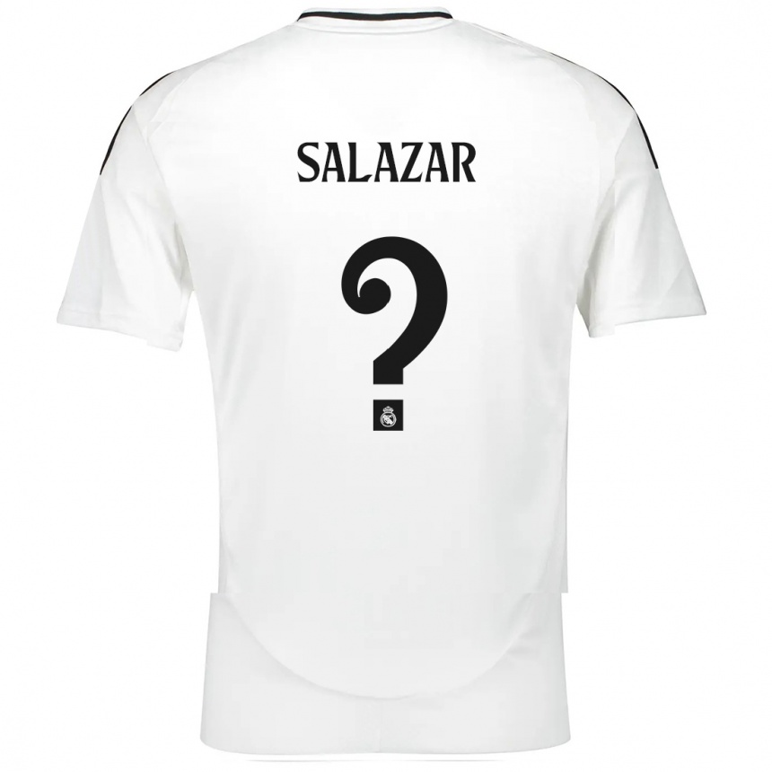 Enfant Football Maillot Isra Salazar #0 Blanc Tenues Domicile 2024/25