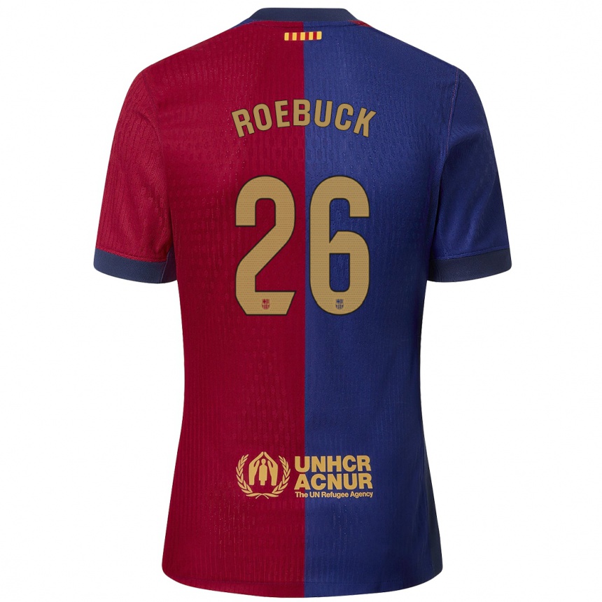 Enfant Football Maillot Ellie Roebuck #26 Bleu Rouge Tenues Domicile 2024/25